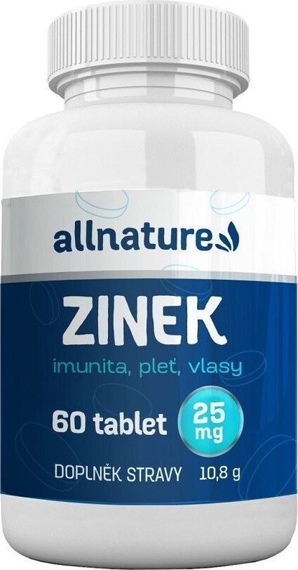 Allnature Zinek 25mg tbl.60