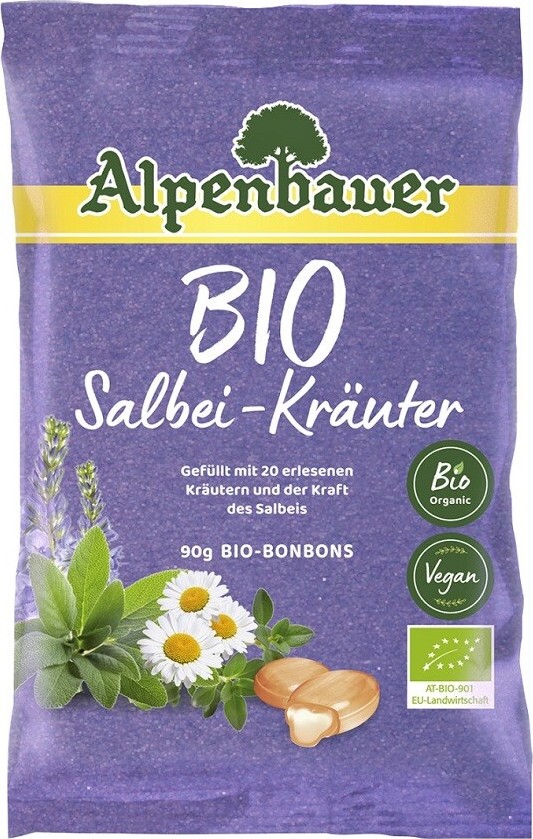 Alpenbauer Bonbóny Šalvěj-bylinky BIO 90g