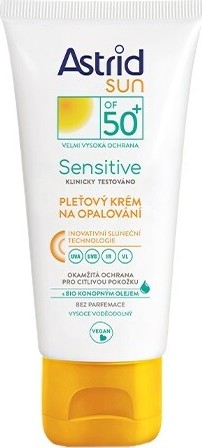 Astrid Sun Sensitive SPF50+ pleťový krém na opalování 50 ml