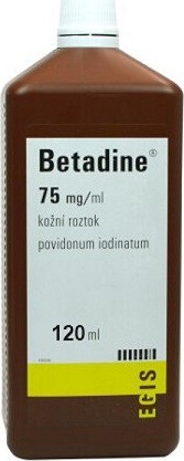 BETADINE 75MG/ML DRM SOL 120ML