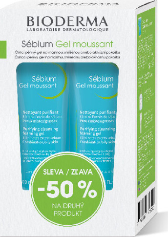 BIODERMA Sébium Gel moussant 2x200 ml 1+1