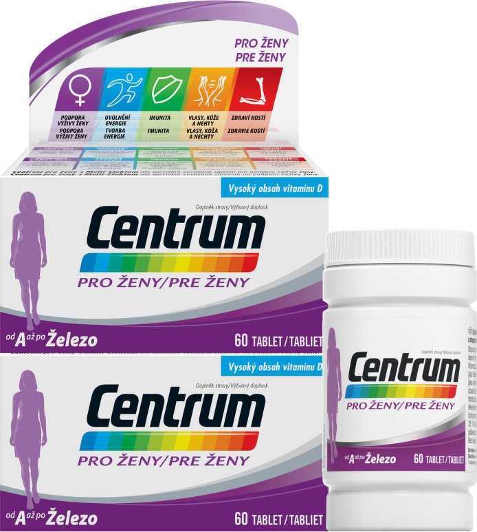 Centrum multivitamin pro ženy 60 tablet - balení 2 ks