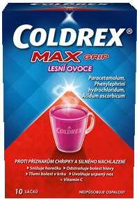 COLDREX MAXGRIP LESNÍ OVOCE 1000MG/10MG/70MG POR PLV SOL 10 I