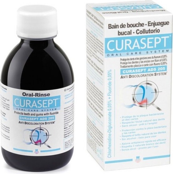 CURASEPT ADS 205 ústní voda 0.05%CHX 200ml