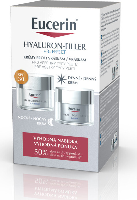 Eucerin Hyaluron Filler Elasticity denní krém 50 ml + noční krém 50 ml dárková sada