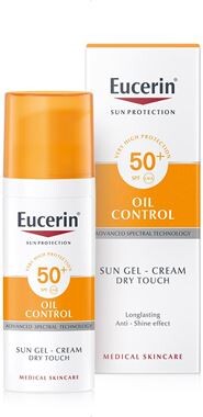 EUCERIN SUN Ochranný krémový gel na opalování na obličej Oil Control SPF 50+ 50 ml