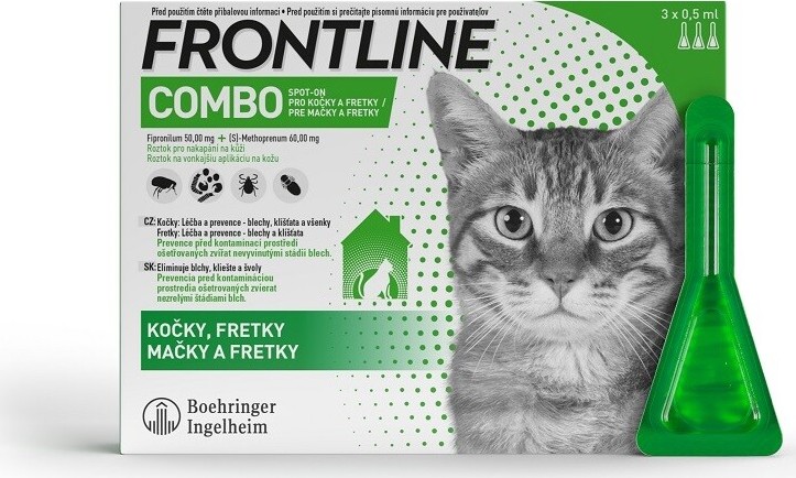 Frontline Combo Spot-on cat a.u.v.sol.3x0.5ml