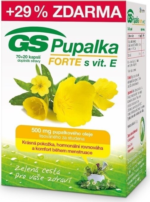 GS Pupalka Forte s vitaminem E cps.70+20