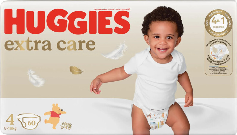 HUGGIES extra care 4 8-16kg 60ks