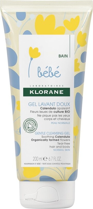 KLORANE BEBE Jemný mycí gel s měsíčkem 200ml