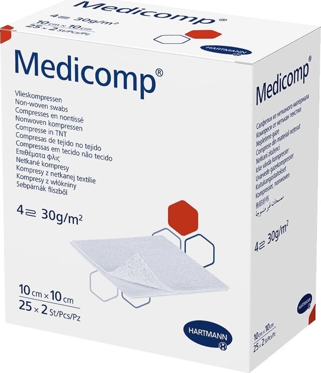 KOMPRESY MEDICOMP STERILNÍ 10X10CM