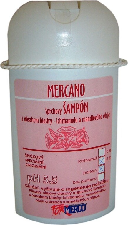 MERCO Mercano sprchový šampon 5% ichthyol 250ml