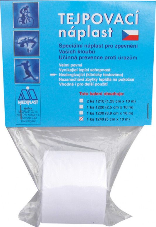 Náplast Mediplast 5cmx10m 1ks 1240XT tejpovací