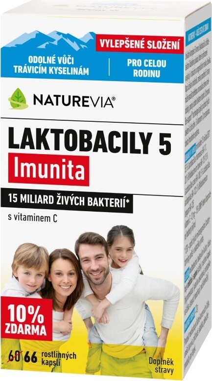 NatureVia Laktobacily 5 Imunita cps.66