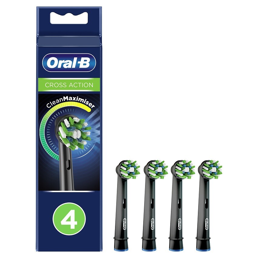 Oral-B Cross Action náhradní hlavice (black) 4 ks