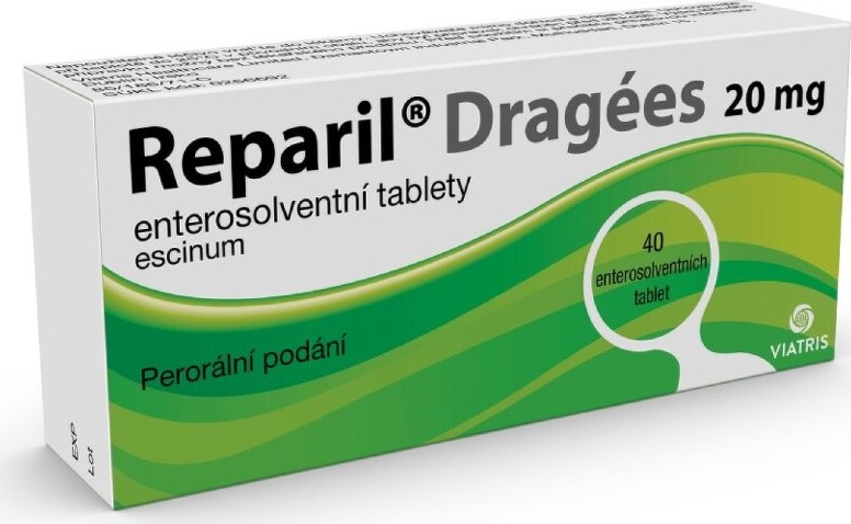 REPARIL- DRAGÉES 20MG TBL ENT 40