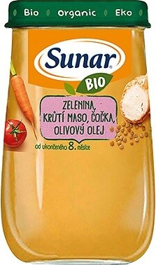 Sunar BIO příkrm zelenina