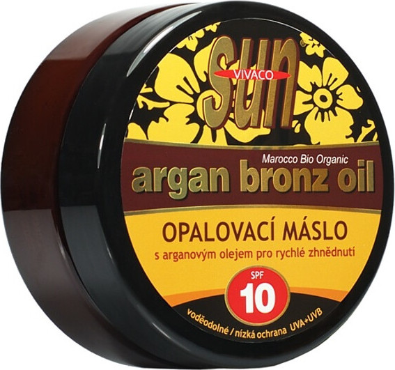 SunVital Argan Bronz Oil opalovací máslo SPF10 200 ml