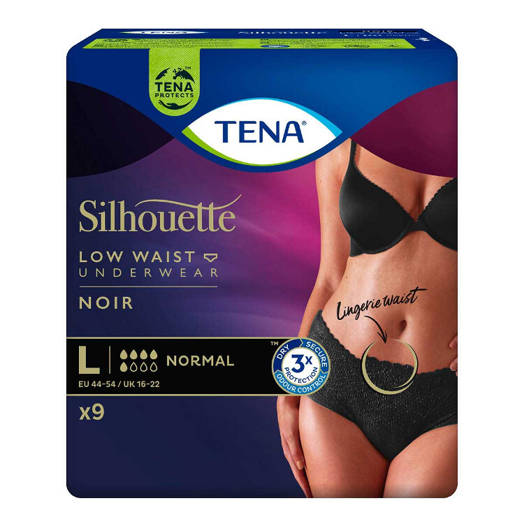 TENA Silhouette Normal Noir L ink.kalh.9 ks 795621