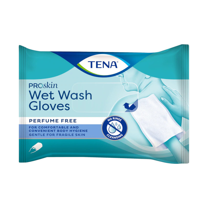 TENA Wet Wash Glove Mycí vlhčené rukavice 8ks 1161