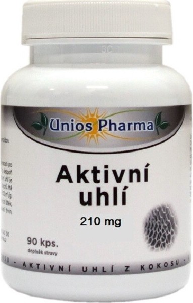 Uniospharma Aktivní uhlí 210mg tbl.90