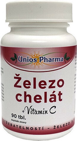 Uniospharma Železo chelát+vitamín C tbl.90