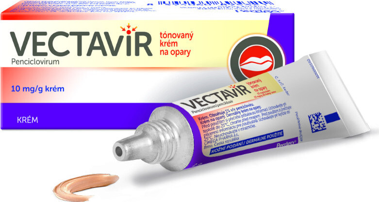 VECTAVIR TÓNOVANÝ KRÉM NA OPARY 10MG/G CRM 1X2G