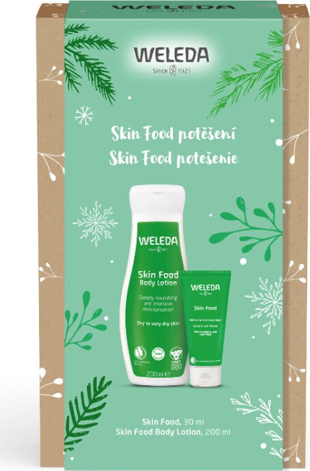 Weleda Skin Food potěšení tělový krém 200 ml + univerzální výživný krém 30 ml dárková sada