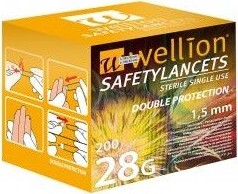 Wellion Safety Lancets jehly jednorázové 28G 200ks