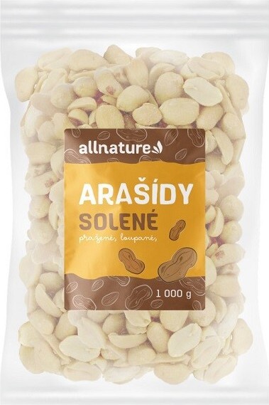 Allnature Arašídy pražené loupané solené 1000g