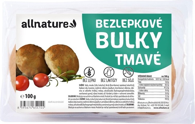 Allnature Bezlepkové bulky tmavé 100g