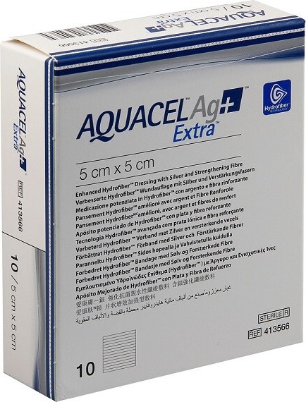 Aquacel foam Ag neadhesivní 5 x 5cm 10 ks