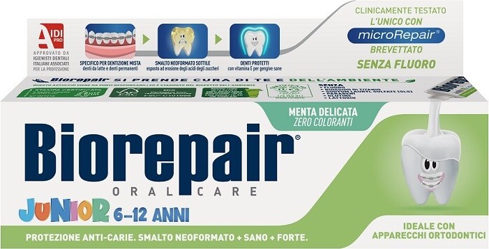 Biorepair Junior 6-12let zubní pasta máta 75ml