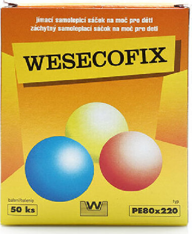 Bruofix Wesecofix Samolepící sáček ke sběru moči u malých dětí 80 x 220 PE 50 kusů