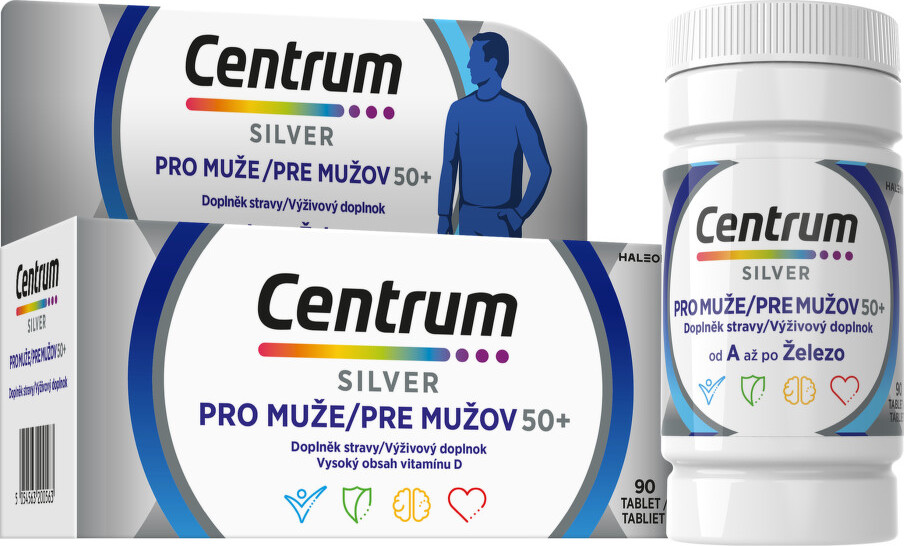 Centrum Silver multivitamín pro muže 50+ 90 tablet