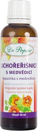 Dr.Popov Kapky bylinné Lichořeřišnice s medvědicí 50ml