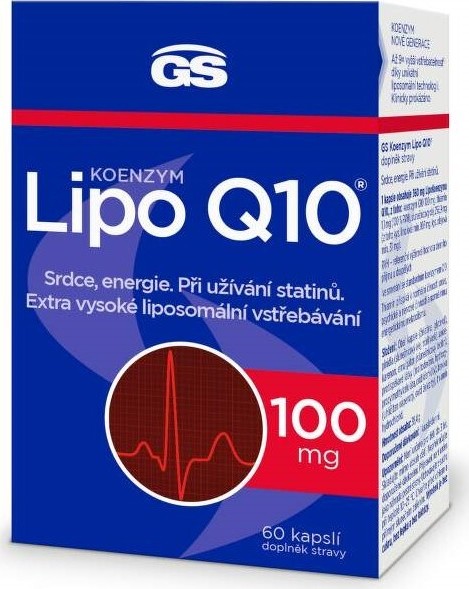 GS Koenzym Lipo Q10 100mg cps.60 - balení 2 ks