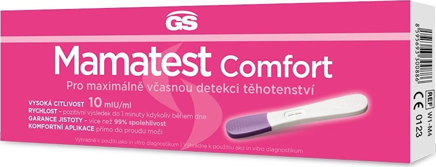 GS Mamatest Comfort Těhotenský test - balení 3 ks