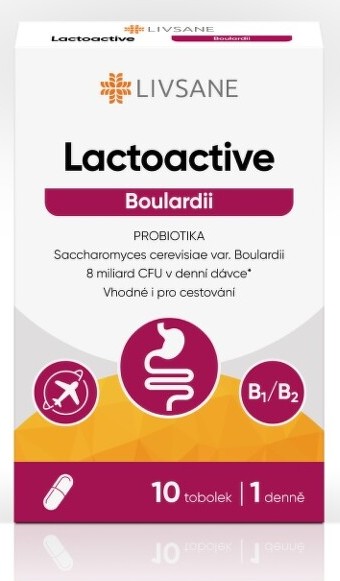 LIVSANE Lactoactive Boulardii PROBIOTIKA tob.10