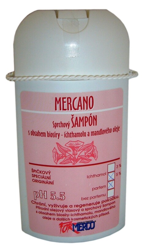 MERCO Mercano sprchový šampon 5% ichthyol 250ml