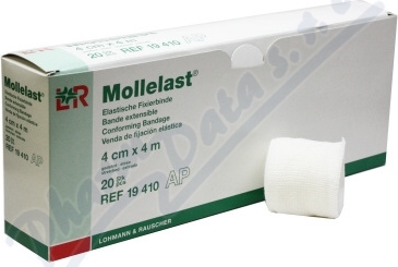 Mollelast Obinadlo elastické fixační 4cm x 4m 20 ks