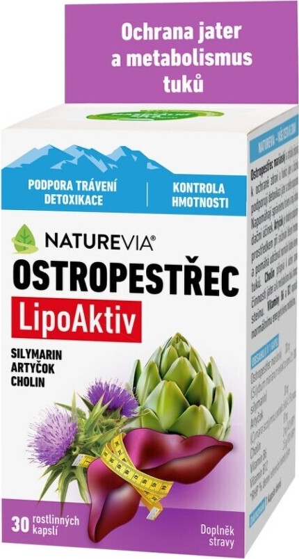 NatureVia Ostropestřec LipoAktiv cps.30