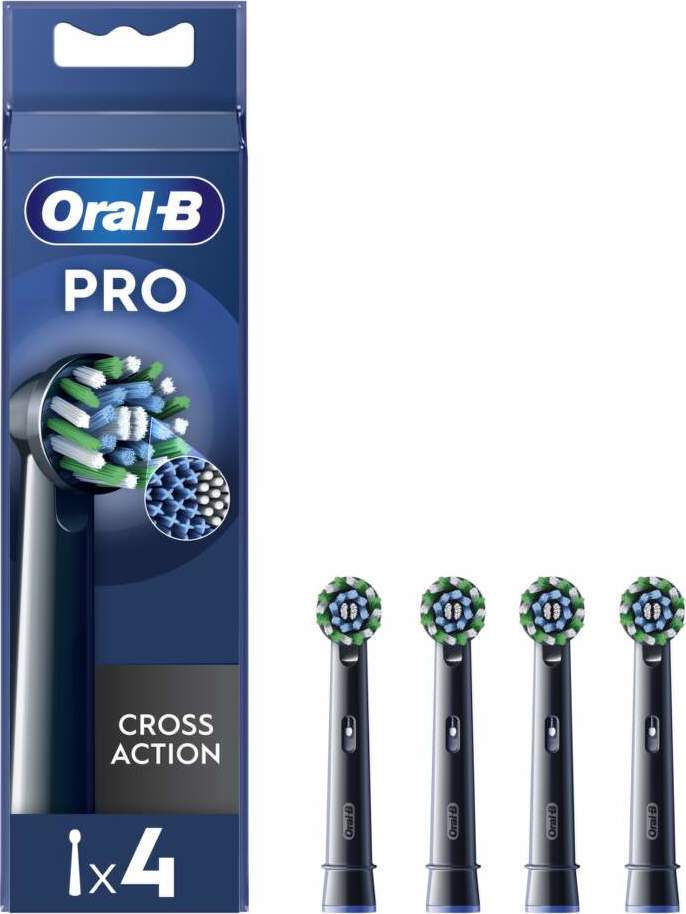 Oral-B kartáčkové hlavice Cross Action Black 4 ks