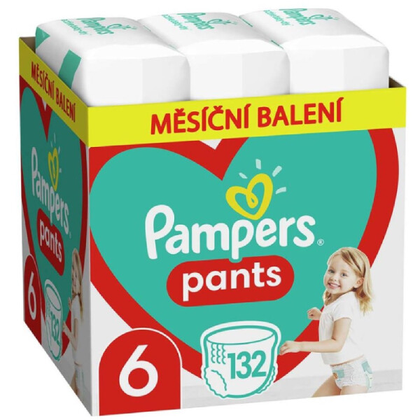 Pampers kalhotkové plenky měsíční balení S6 132ks