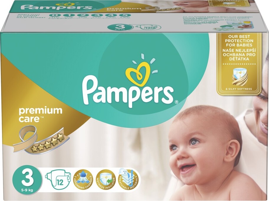 Pampers Plenky Premium Mega Box S3 120 ks