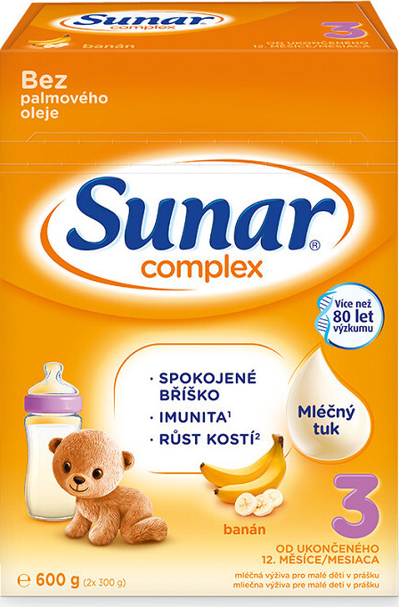 Sunar Complex 3 banán 600g