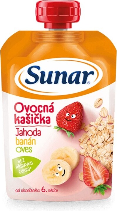 Sunar Ovocná kašička jahoda