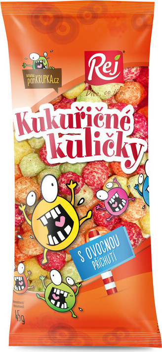 Unopol Křupky kukuř. ovocné kuličky 50 g