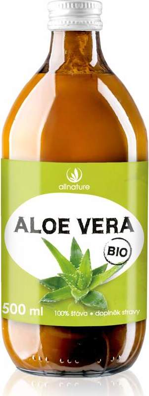 Allnature Aloe vera 100% šťáva BIO 500ml