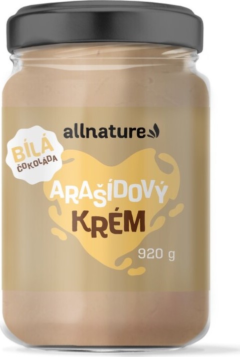 Allnature Arašídový krém bílá čokoláda 920g